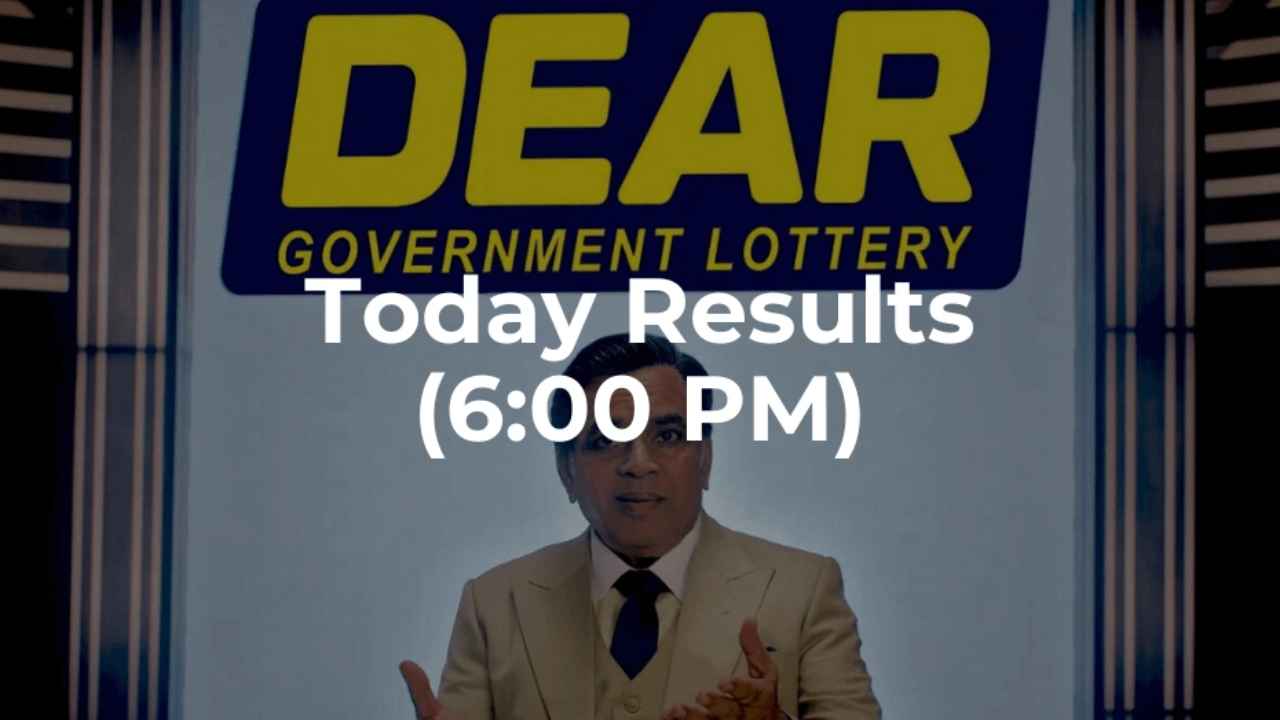 Dear Lottery Today Result 6 PM